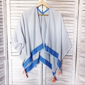 Open Front Poncho Style Shawl / Coverup